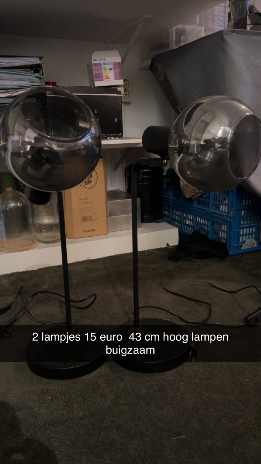 Lampen voor dressior of nacht kasje, Ophalen, Zo goed als nieuw, E27 (groot)