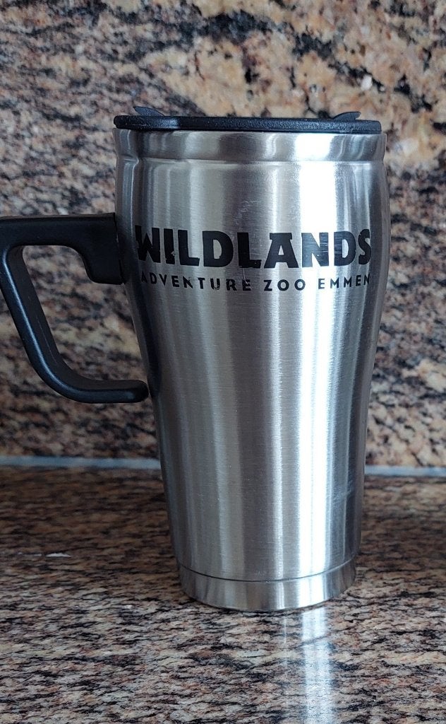 Thermos beker, koffie to go! (met handgreep), Overige typen, Ophalen of Verzenden, Zo goed als nieuw, Overige materialen