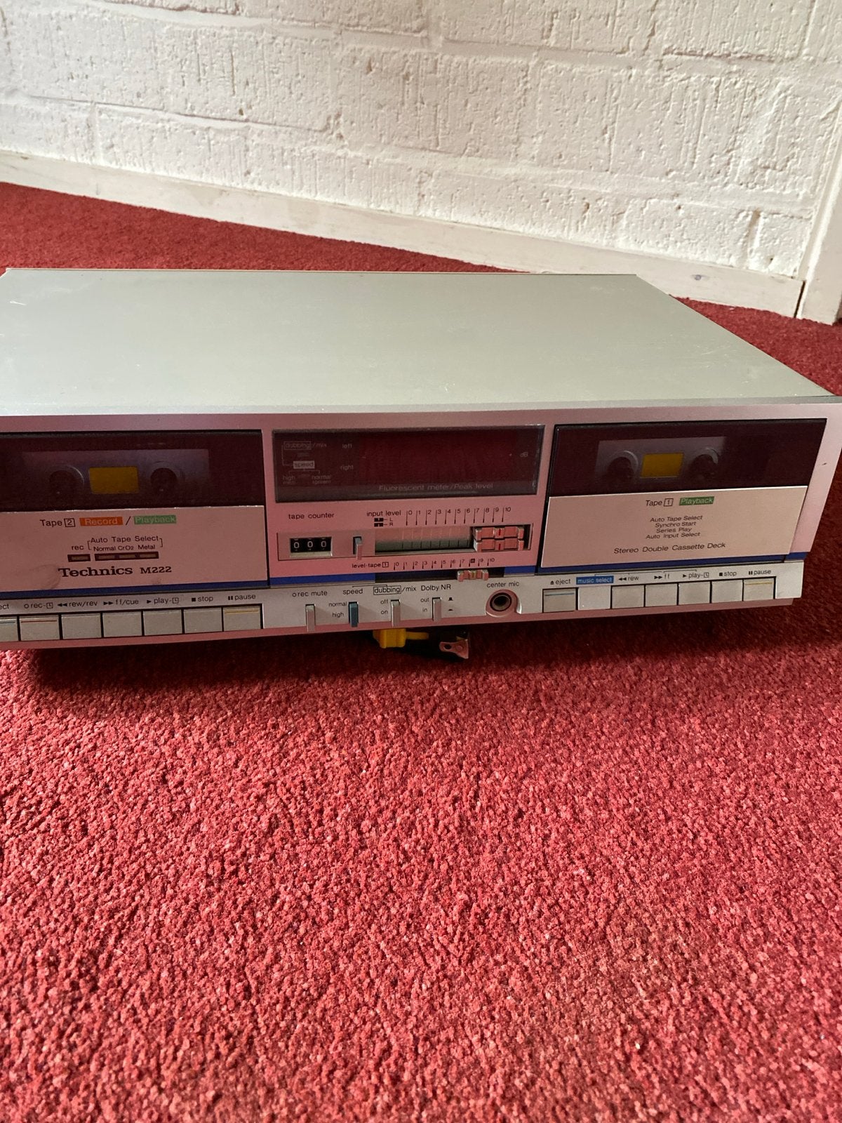 Technics RS-M222 Dubbel Cassettedeck, Ophalen, Dubbel, Overige merken, Tape counter
