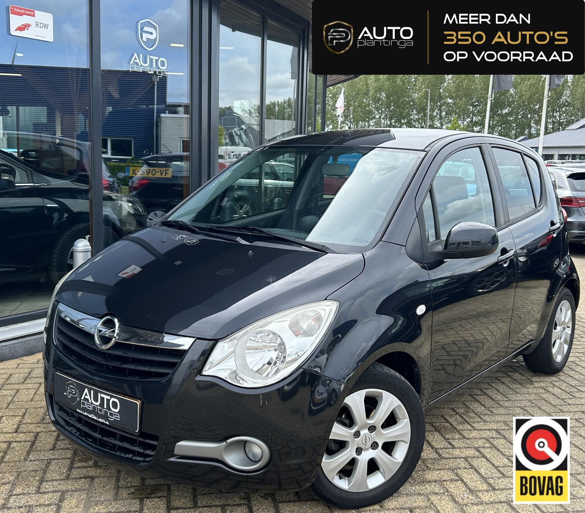 Opel Agila 1.2 Enjoy | Nette Staat | NL AUTO | Hoge Instap |, Voorwielaandrijving, 4 cilinders, 965 kg, Zwart