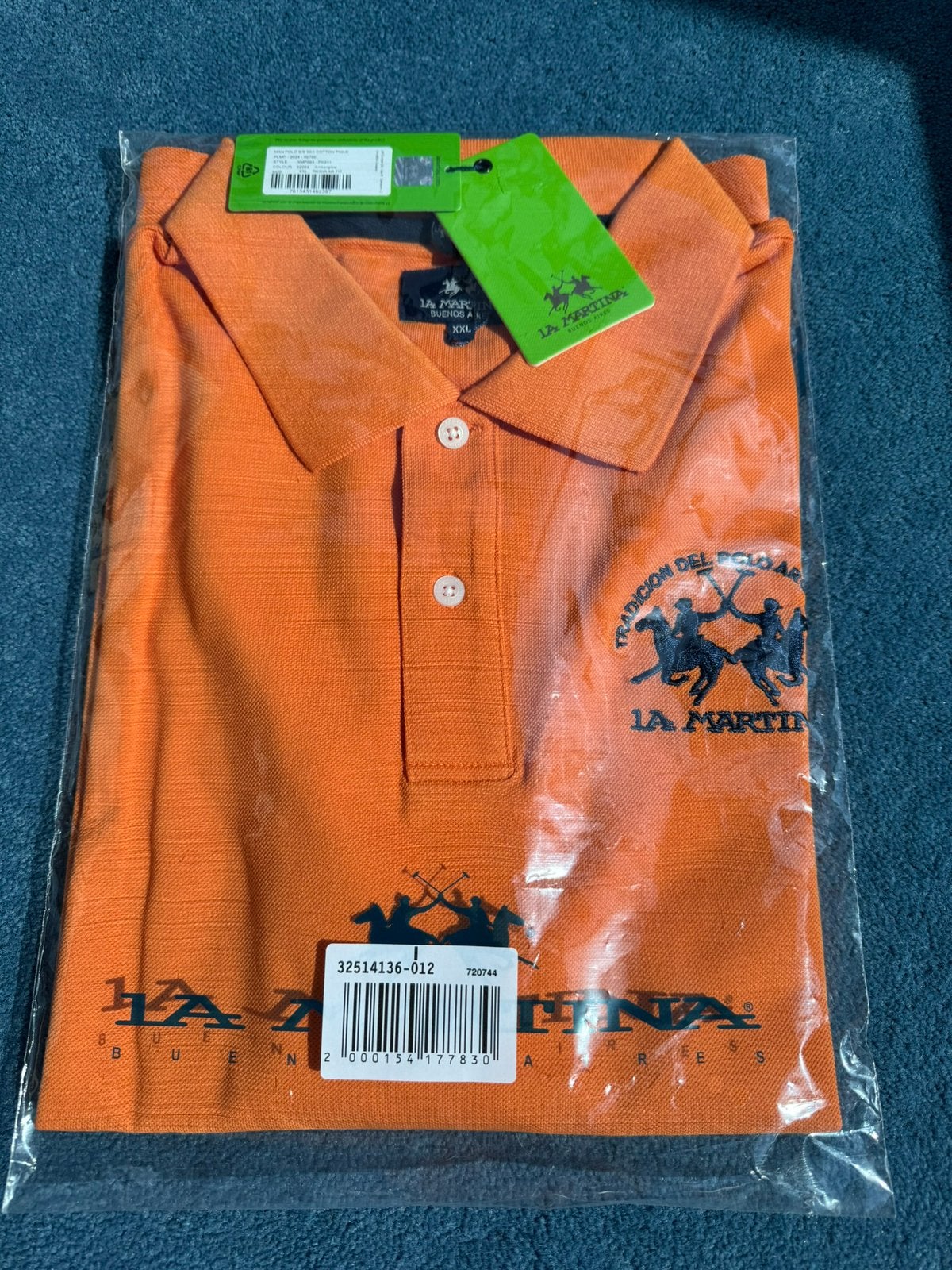 NIEUW La Martina Polo XXL Oranje Elftal, Kleding | Heren, Polo's, Verzenden, Nieuw, Overige maten, Oranje