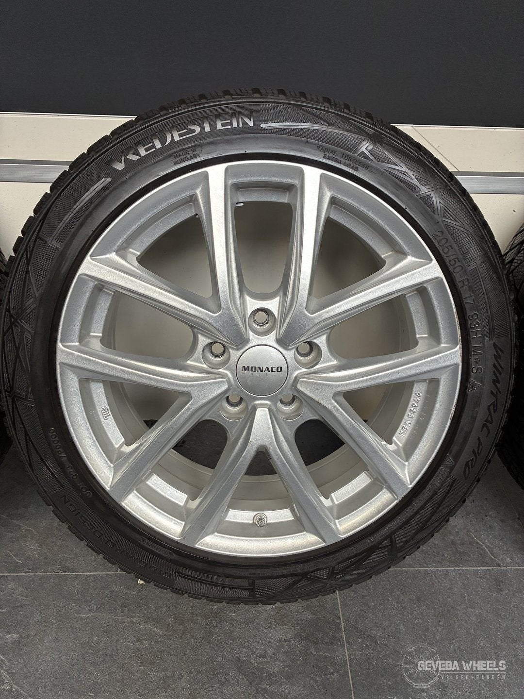 17” Renault megane VI sport velgen + winterbanden 5x112 TPMS, Gebruikt, -, -, Banden en Velgen