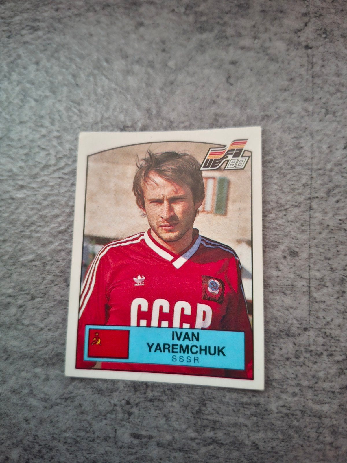 Panini sticker Euro 88 Duitsland. Ivan Yaremchuk SSSR., Ophalen of Verzenden, Zo goed als nieuw, Sticker