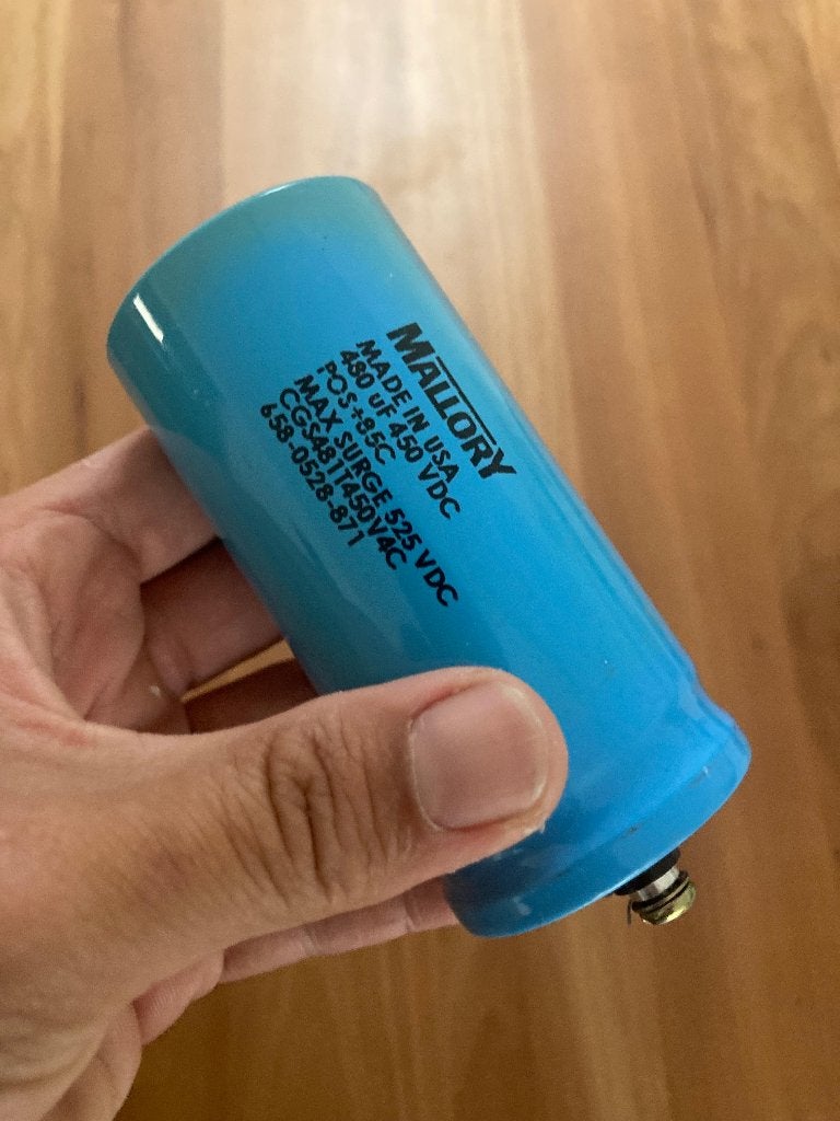 Mallory 480uf 450V Audio condensatoren 6x, Ophalen of Verzenden, Gebruikt