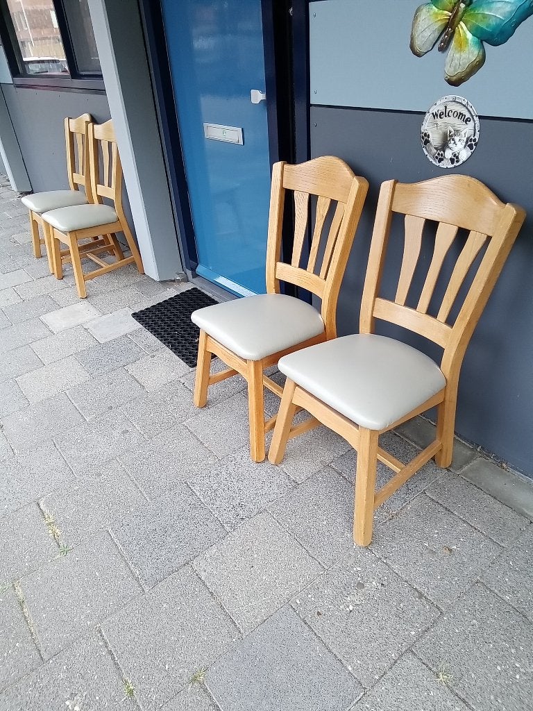 Stoelen, Huis en Inrichting, Stoelen, Ophalen, Gebruikt, Overige kleuren, Blank eiken