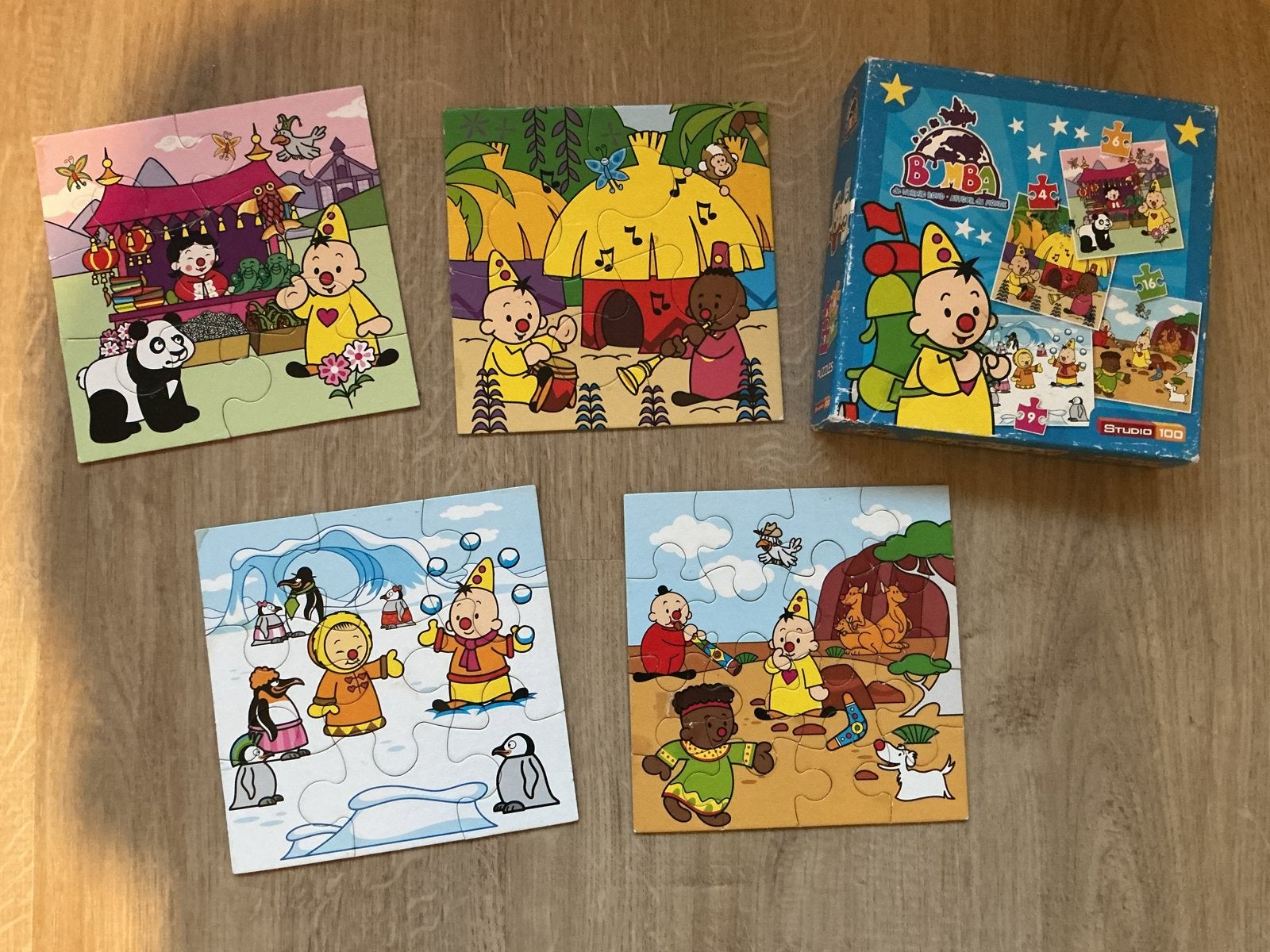Bumba Puzzels - 4 Seizoenen (Studio 100), Ophalen of Verzenden, Minder dan 10 stukjes, Zo goed als nieuw, 2 tot 4 jaar