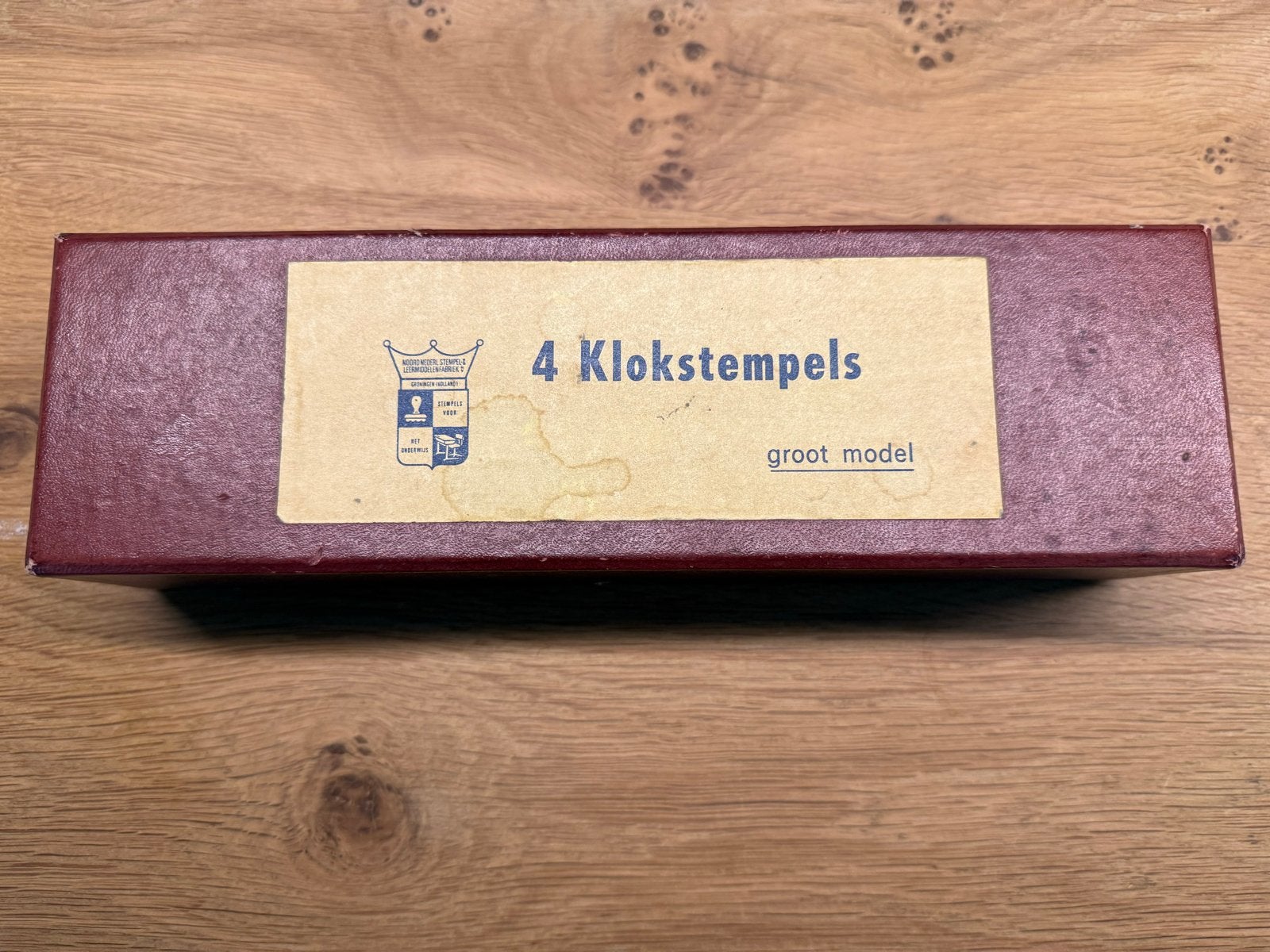 Vintage '4 Klokstempels' set, groot model, Antiek en Kunst, Antiek | Klokken, Ophalen