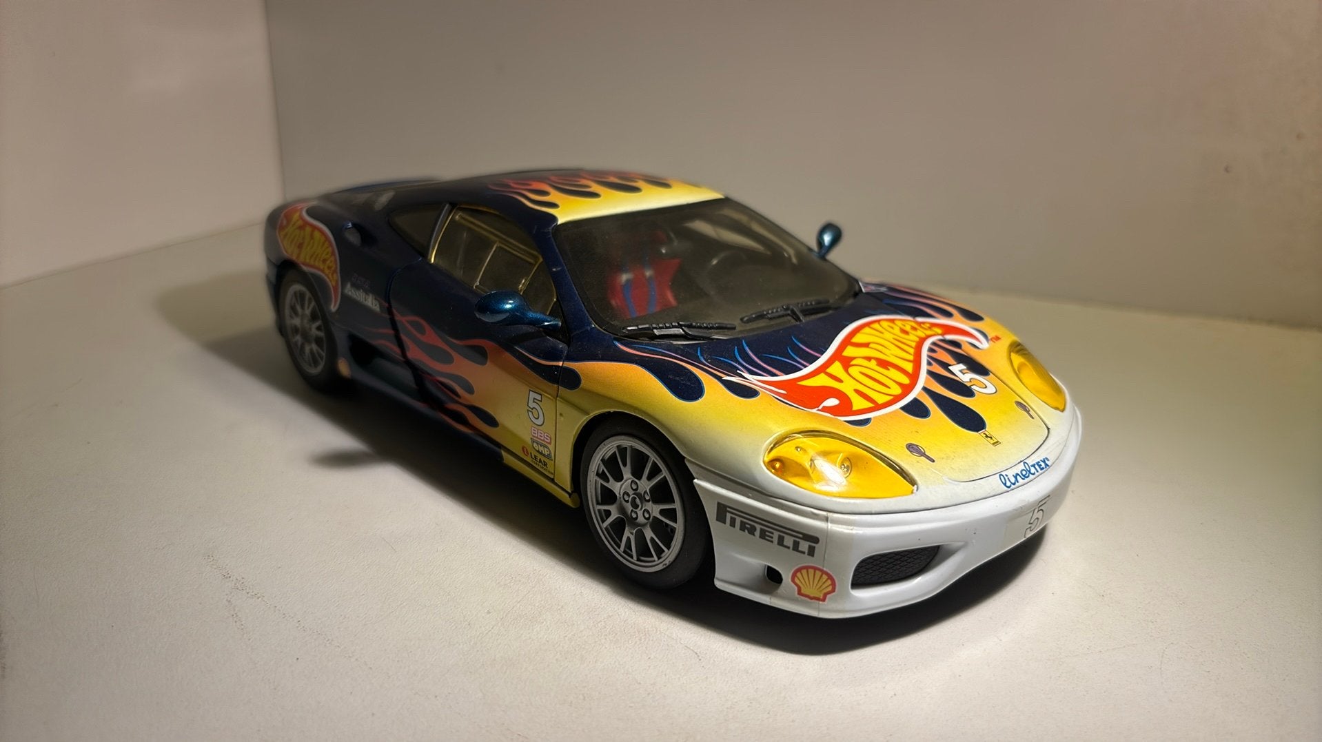 Ferrari 360 modena #5 hot wheels 1.18, Ophalen of Verzenden, Hot Wheels, A, A