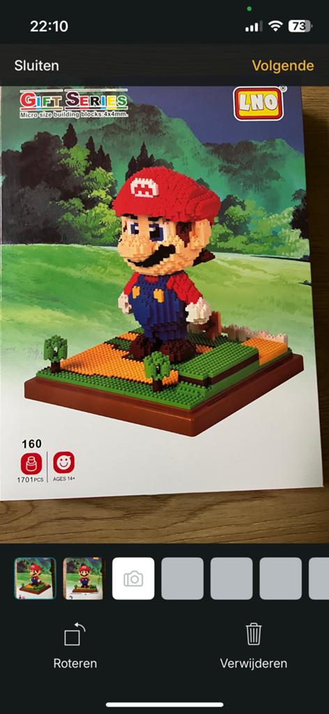 LNO – Micro Blocks Mario (1701 pcs, nieuw in doos), Verzamelen, Overige Verzamelen, Ophalen of Verzenden, Zo goed als nieuw