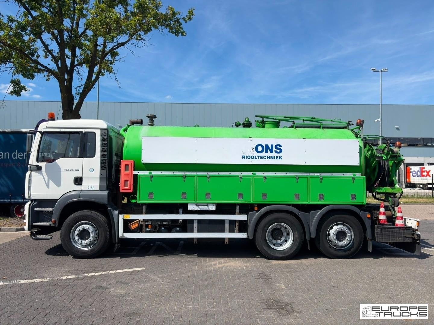 MAN TGA 26.310 Steel/Air - Ipsam Hogedruk Spoelwagen - Manua, Elektrische ramen, 309 pk, Overige kleuren, MAN