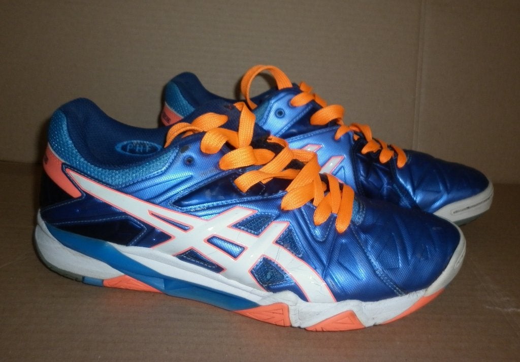 sportschoenen maat 40,5 merk : Asics, Blauw, Sportschoenen, Ophalen of Verzenden, Zo goed als nieuw