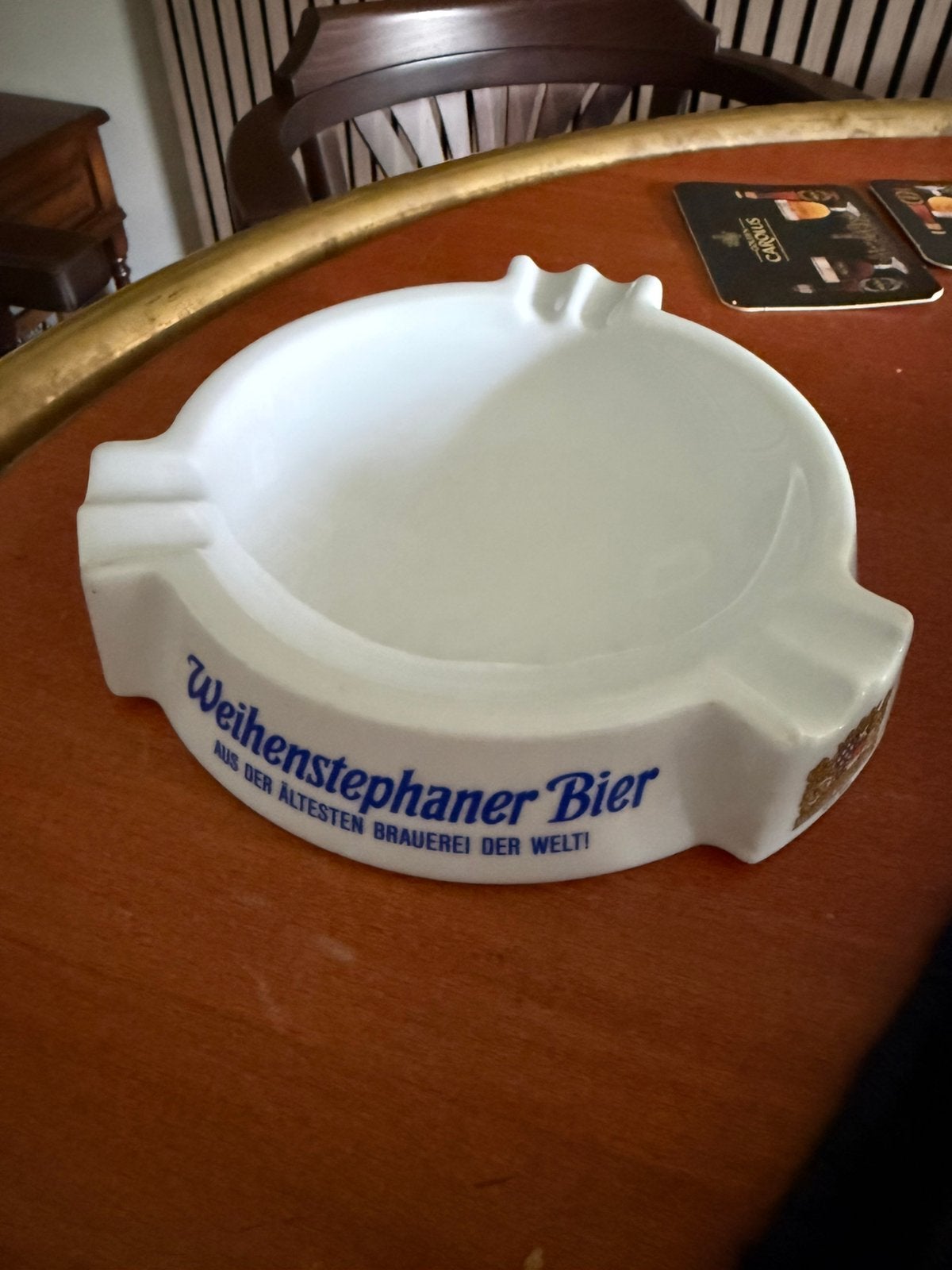 Asbak Weihenstephaner Bier, Verzamelen, Biermerken, Ophalen of Verzenden, Zo goed als nieuw, Overige typen, Overige merken