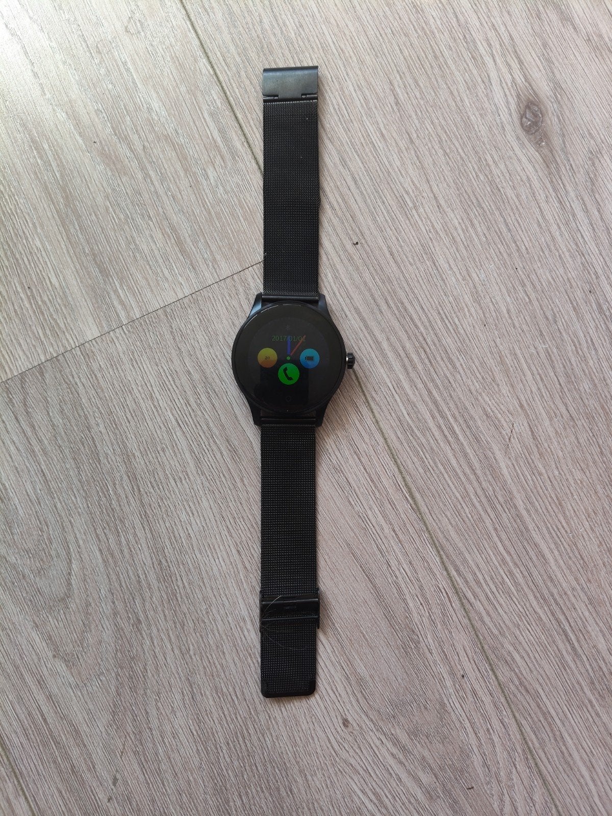 Smartwatch Funda met doos en lader, Ophalen of Verzenden, Zo goed als nieuw, Zwart, Funda