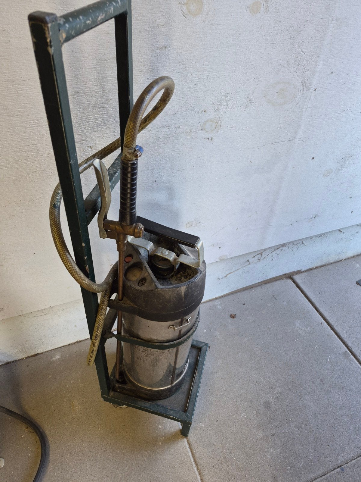 Drukspuit met RVS ketel en handig karretje, Ophalen, Gebruikt, Overige typen