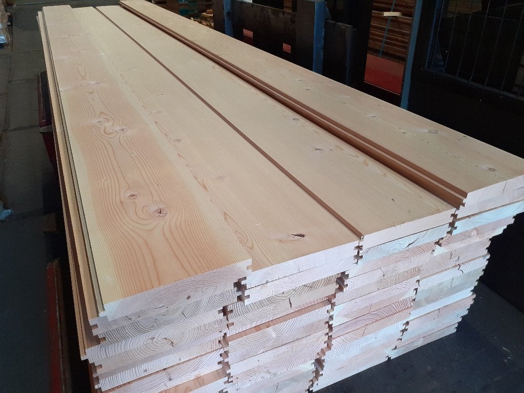 Unieke vloer Oregon Pine 32x220mm - Ex beursvloer 72.38m2, 10 m² of meer, 10 tot 30 cm, Hout, 150 cm of meer