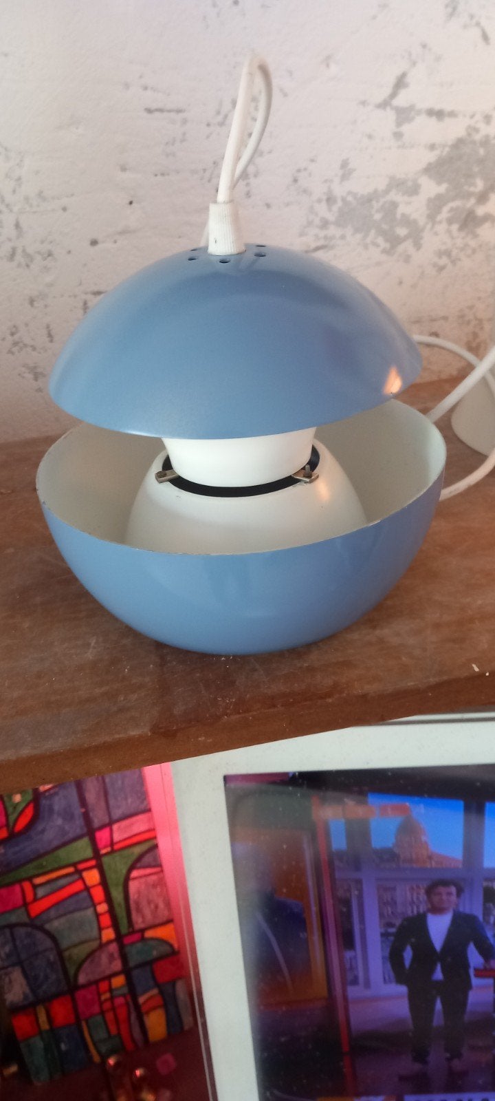 vintage raak hanglamp, Huis en Inrichting, Lampen | Hanglampen, Ophalen of Verzenden, Gebruikt