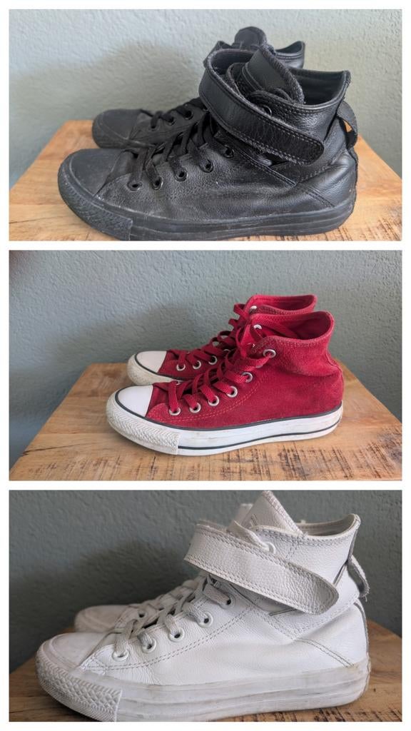 Converse All Star sneakers (rood, zwart, wit), Ophalen, Converse, Sneakers of Gympen, Gedragen