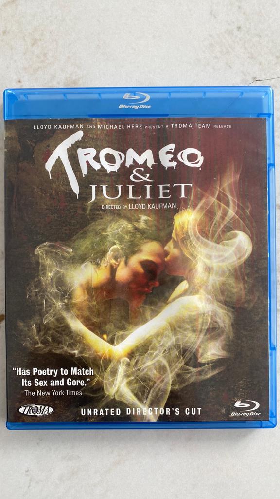 Tromeo & juliet blu ray horror, Ophalen of Verzenden, Zo goed als nieuw, Horror