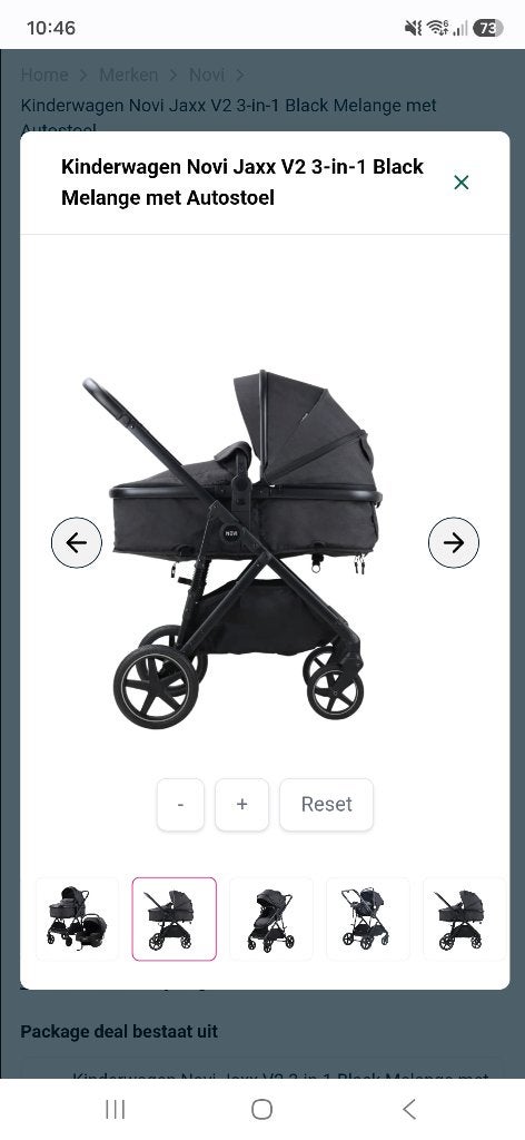 Foto 11 van Nieuw en ongebruikt kinderwagen Novi jaxx 3 in 1