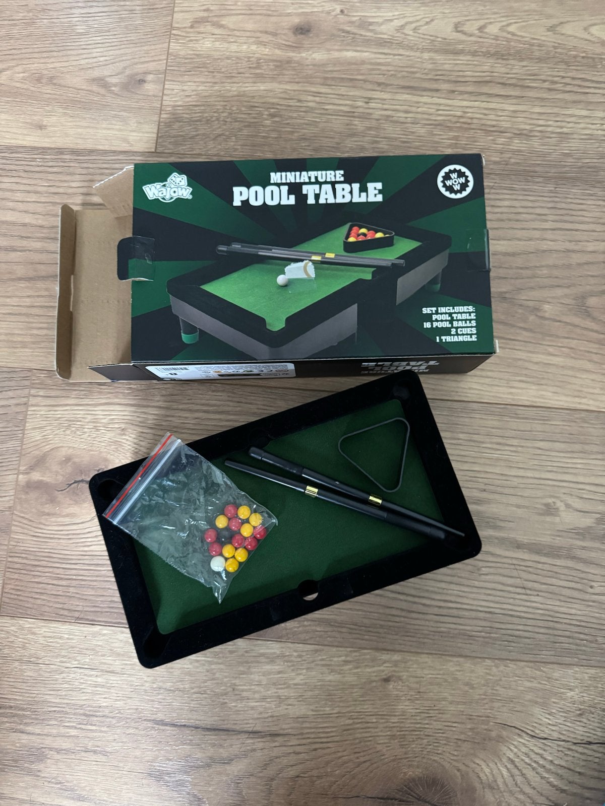 Miniatuur Pooltafel - Compact Plezier voor Thuis, Ophalen of Verzenden, Zo goed als nieuw, Pooltafel