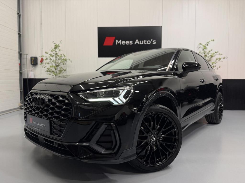 Audi Q3 Sportback 35 TFSI Pro Line|Matrix|20"|S-Tronic|ACC|, 4 cilinders, 1505 kg, Zwart, Bedrijf