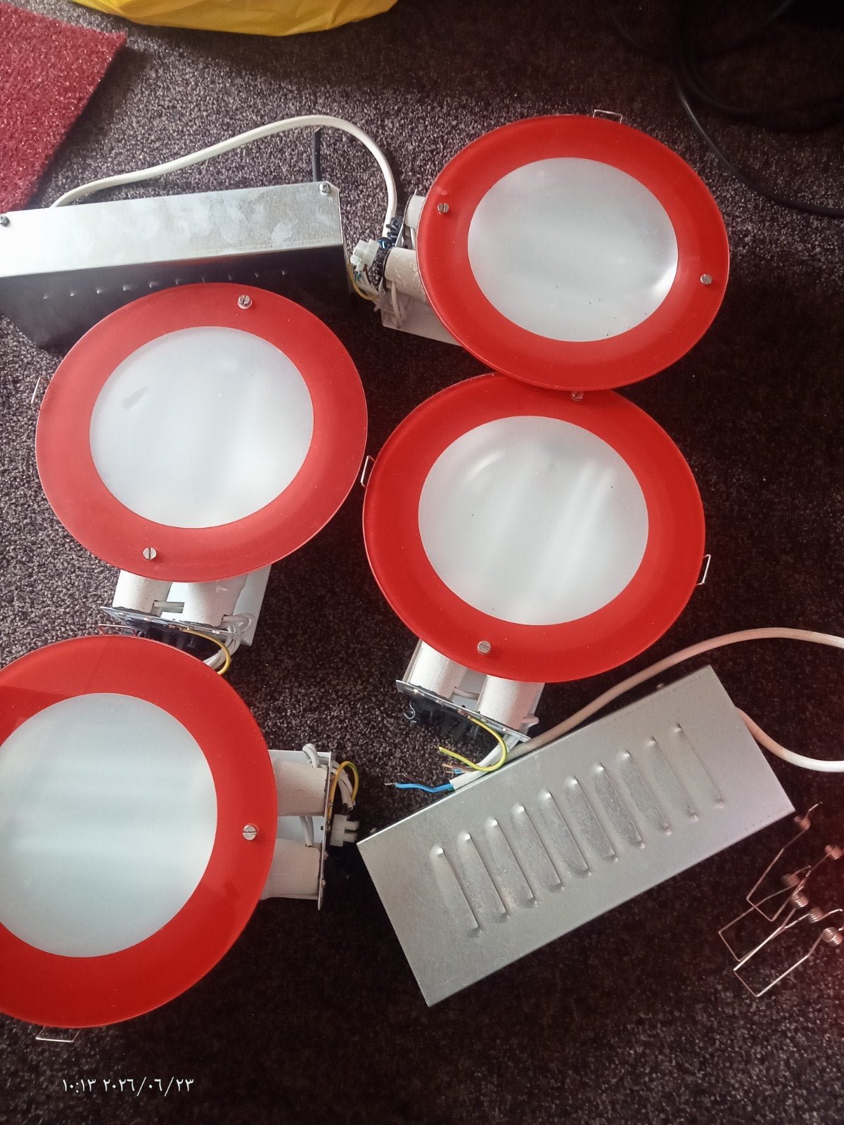 Rond inbouwspots (downlights), Ophalen, Gebruikt
