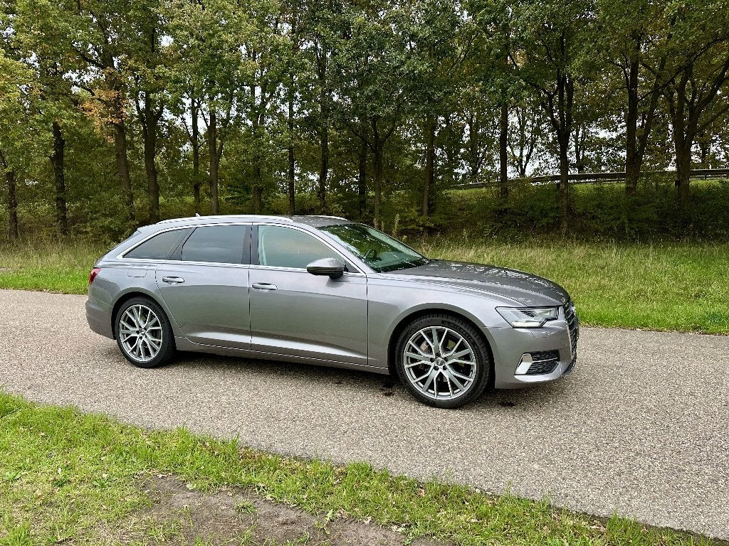 Audi A6 45 Tfsi 245pk S Tronic 2019 | BTW auto | Lage KM, Auto's, Audi, Stof, 4 cilinders, Stationwagon, Zilver of Grijs