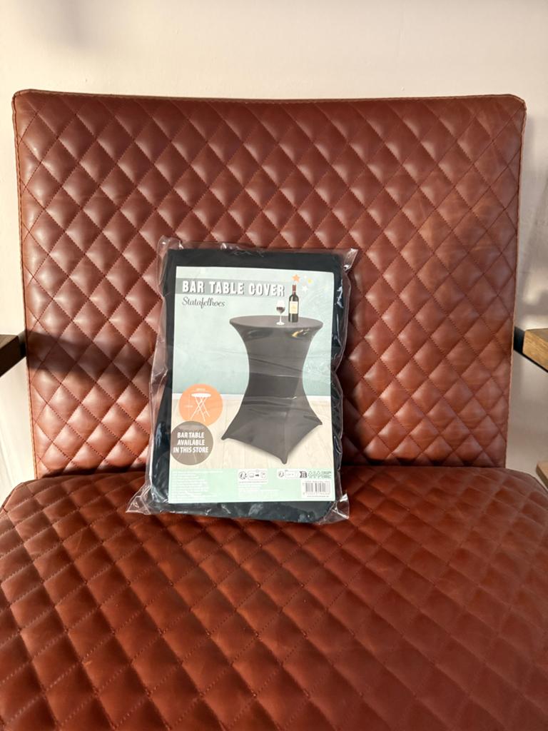 Nieuwe zwarte statafelhoes - Bar Table Cover, Verzenden, Nieuw