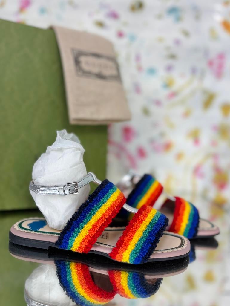Gucci regenboog sandalen schoenen maat 28 NIEUW (360 euro), Schoenen, Customercare@gucci.com, Gucci, Verzenden