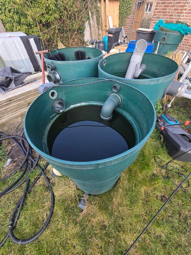 Filtertonnen vijver / regentonnen - 4 stuks, Tuin en Terras, Vijver-toebehoren, Gebruikt, Vijverfilter, Ophalen