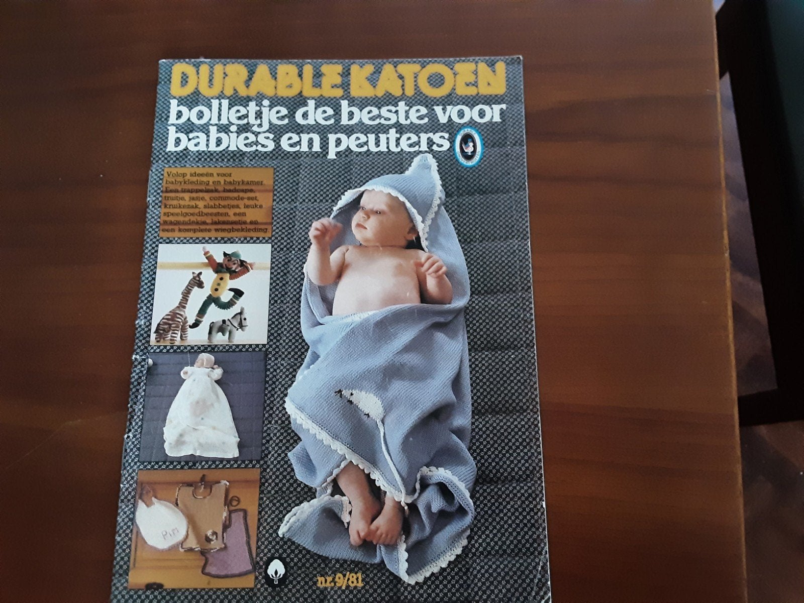 Vintage haak- en breiboekje nr. 9/81 - Durable Katoen, Hobby en Vrije tijd, Ophalen of Verzenden, Gebruikt, Breien of Haken, Patroon of Boek