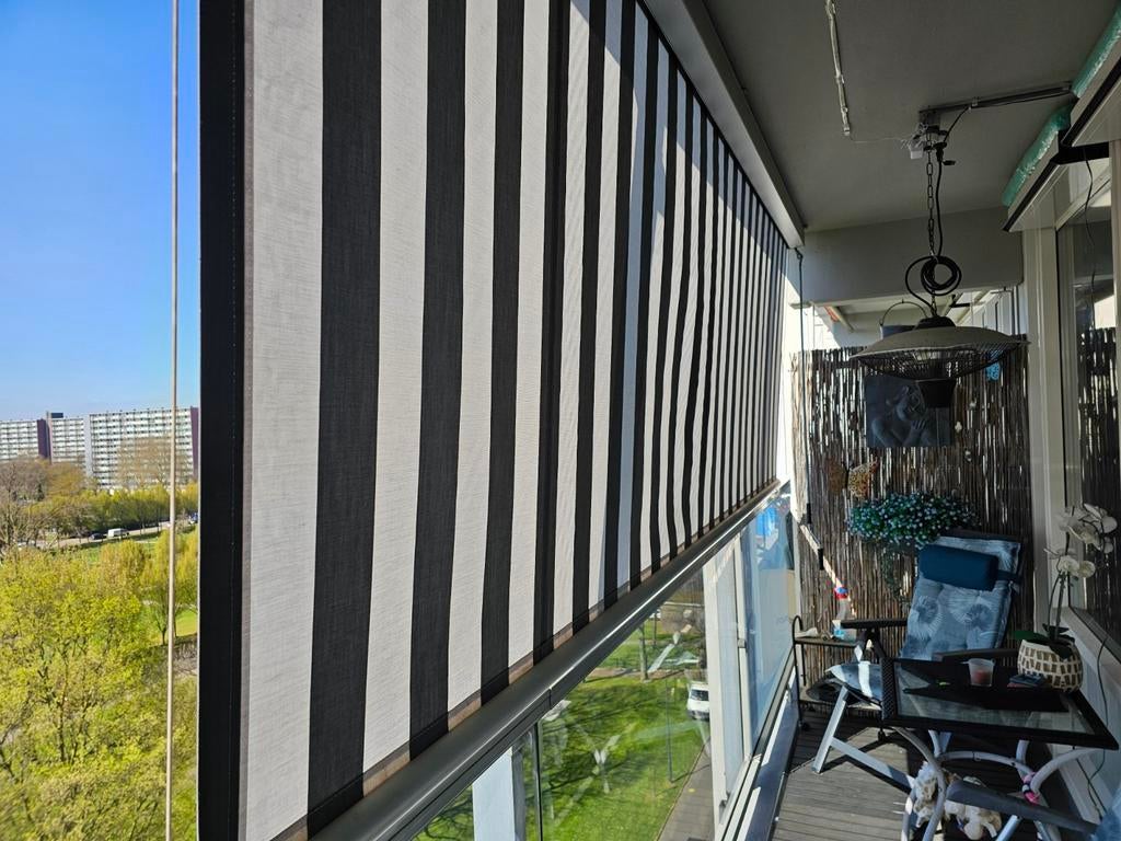 2 Zonneschermen voor balkon - Zo goed als nieuw, Tuin en Terras, Minder dan 150 cm, Ophalen of Verzenden, Zo goed als nieuw, Overige typen