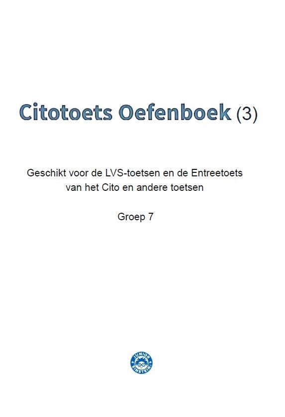 Cito & LVS oefen toetsboek groep 7 Junior Einstein, Boeken, Ophalen of Verzenden, Nieuw, Overige niveaus, Nederlands