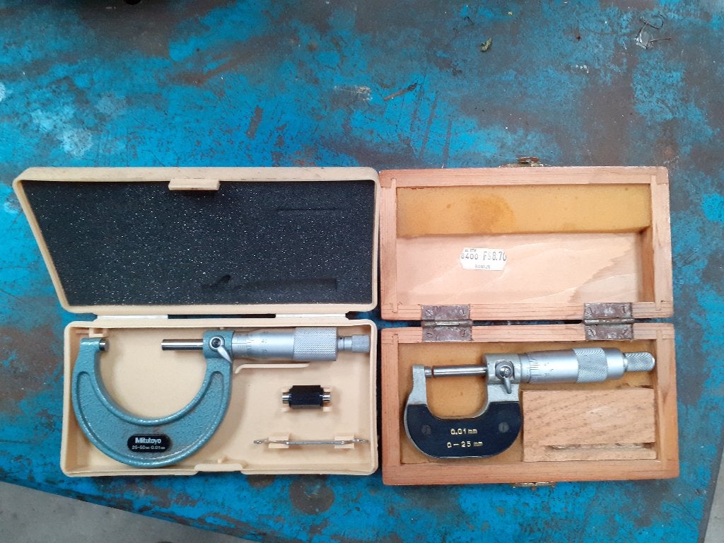 Micrometers, Doe-het-zelf en Verbouw, Meetapparatuur, Ophalen, Zo goed als nieuw, Afstand