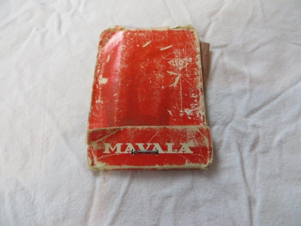 Retro - Vintage jaren 60 Mavala doosje met nagelvijl strips, Ophalen of Verzenden, Persoonlijke verzorging