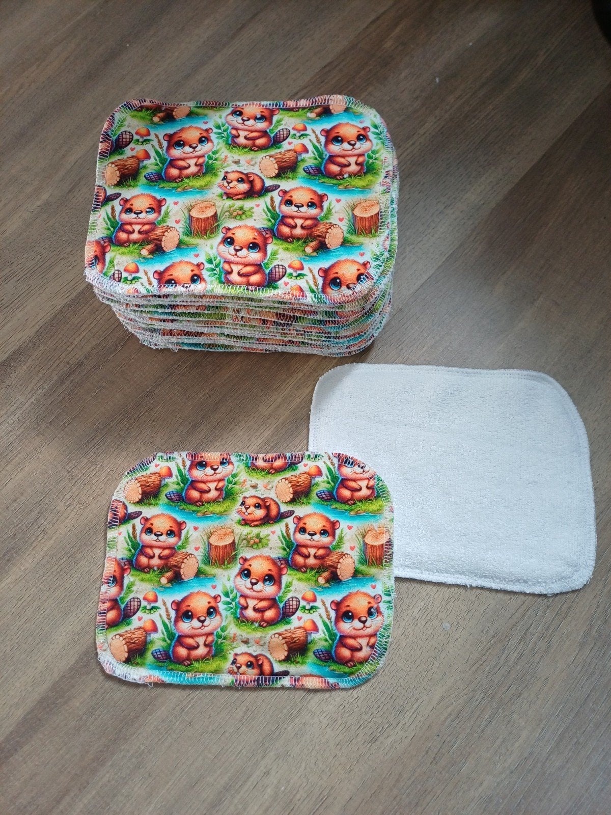 20x wasbare doekjes - bever, Kinderen en Baby's, Ophalen of Verzenden, Nieuw, Overige typen