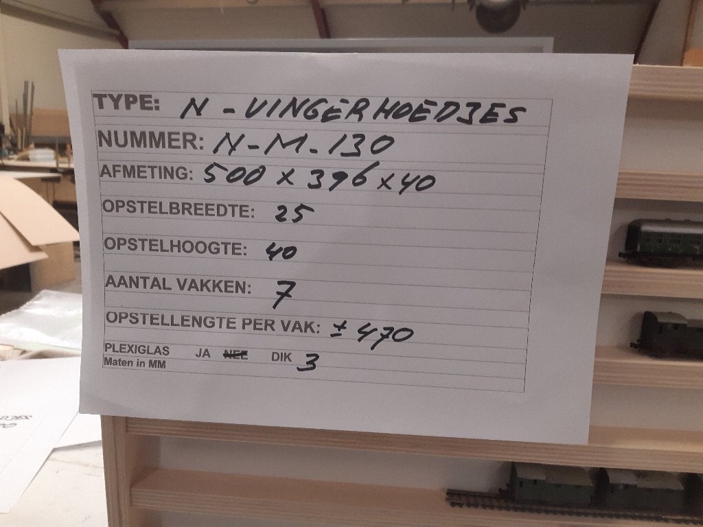 Voor Vingerhoedjes & N-Spoor: N-M-130. Wandvitrine. Vitrine., Ophalen of Verzenden, Nieuw