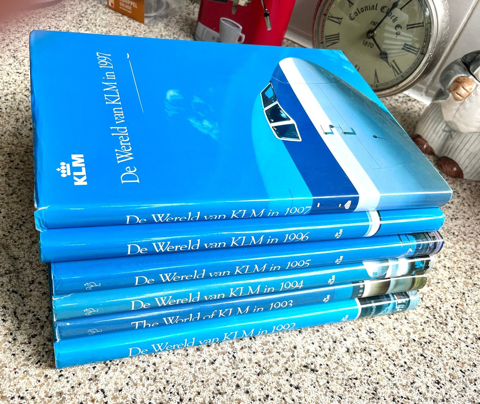 'De Wereld van KLM Jaarboeken' 1992-1997 - Als Nieuw, Ophalen of Verzenden, Zo goed als nieuw, Boek of Tijdschrift
