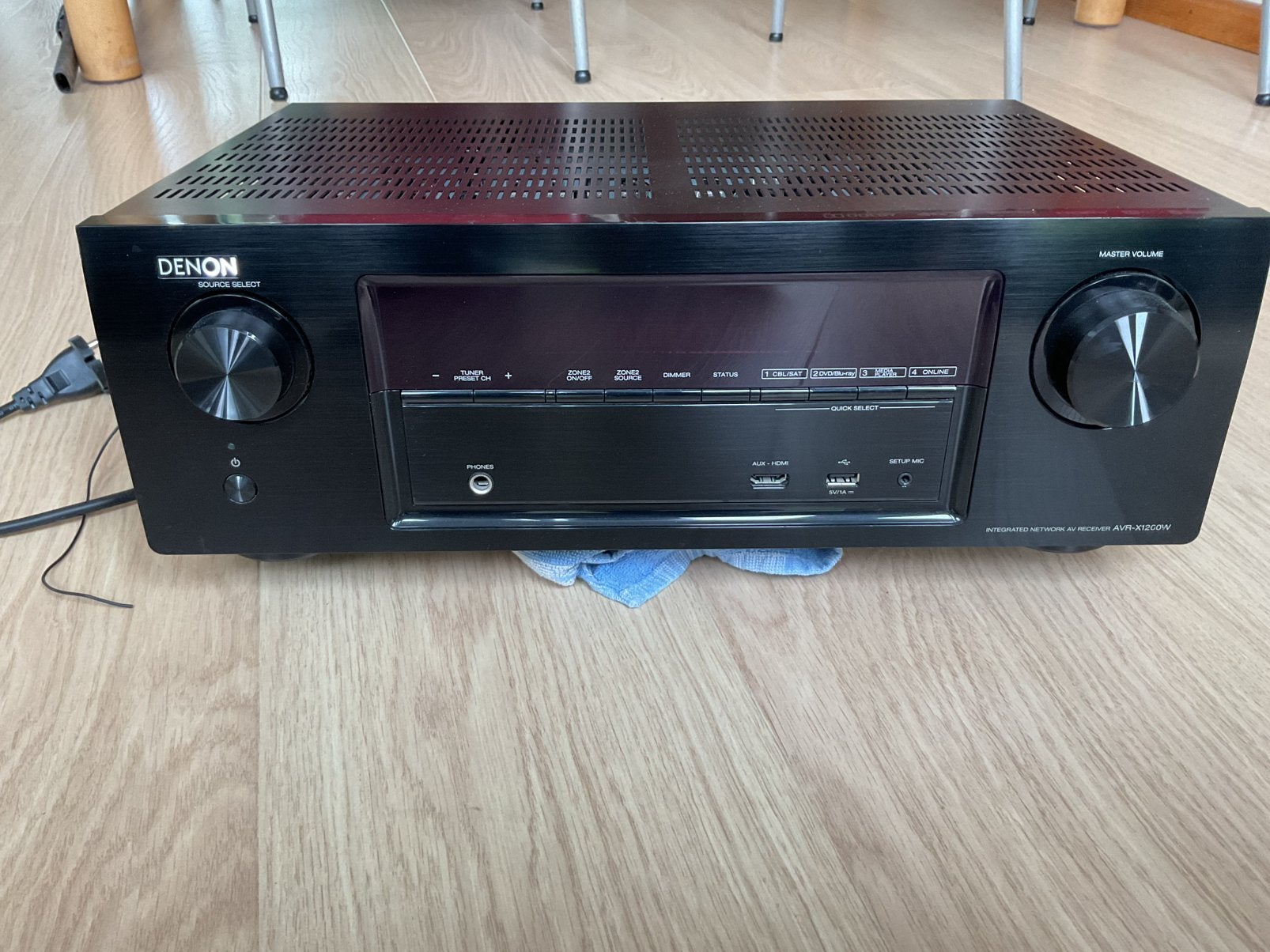 AC receiver Denon AVR-X1200W met compleet homesysteem 5.1, Ophalen, Denon, Zo goed als nieuw, 60 tot 120 watt