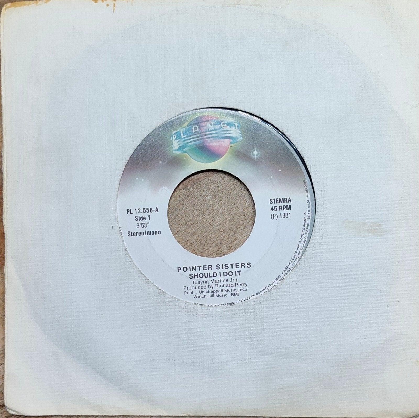 Pointer Sisters - Should I Do It (Vinyl Single 1981), Gebruikt, 7 inch, Ophalen of Verzenden, Pop