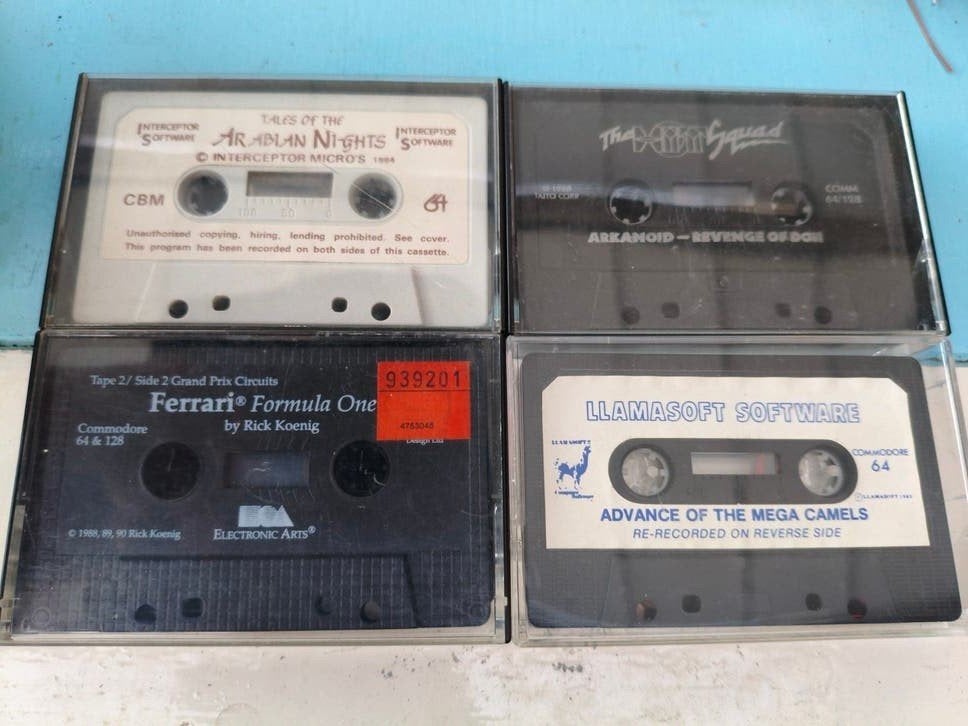 4 originele tapes voor de commodore 64., Ophalen of Verzenden