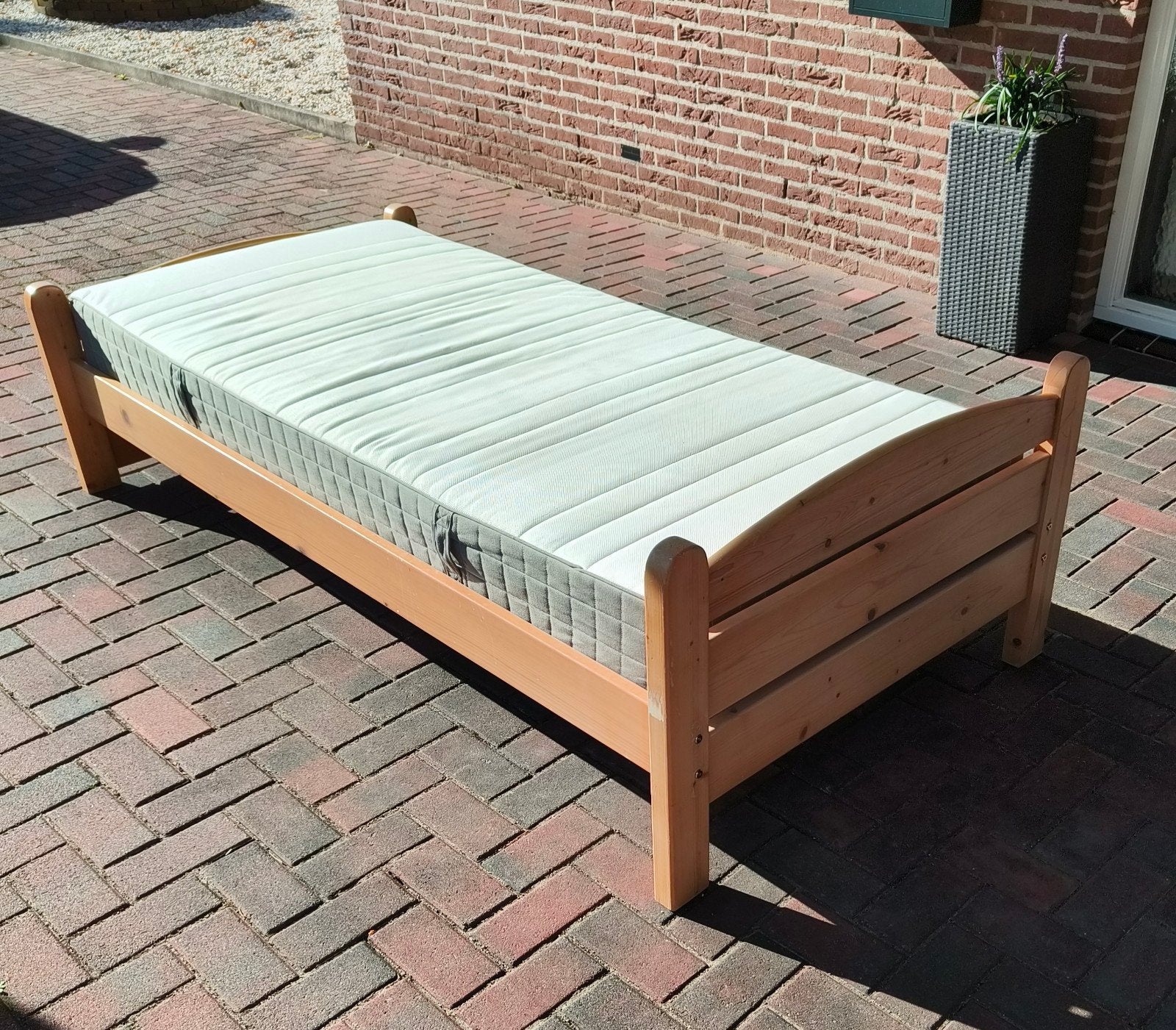 Bed 90 X 200, Ophalen, Gebruikt, 90 cm, Eenpersoons