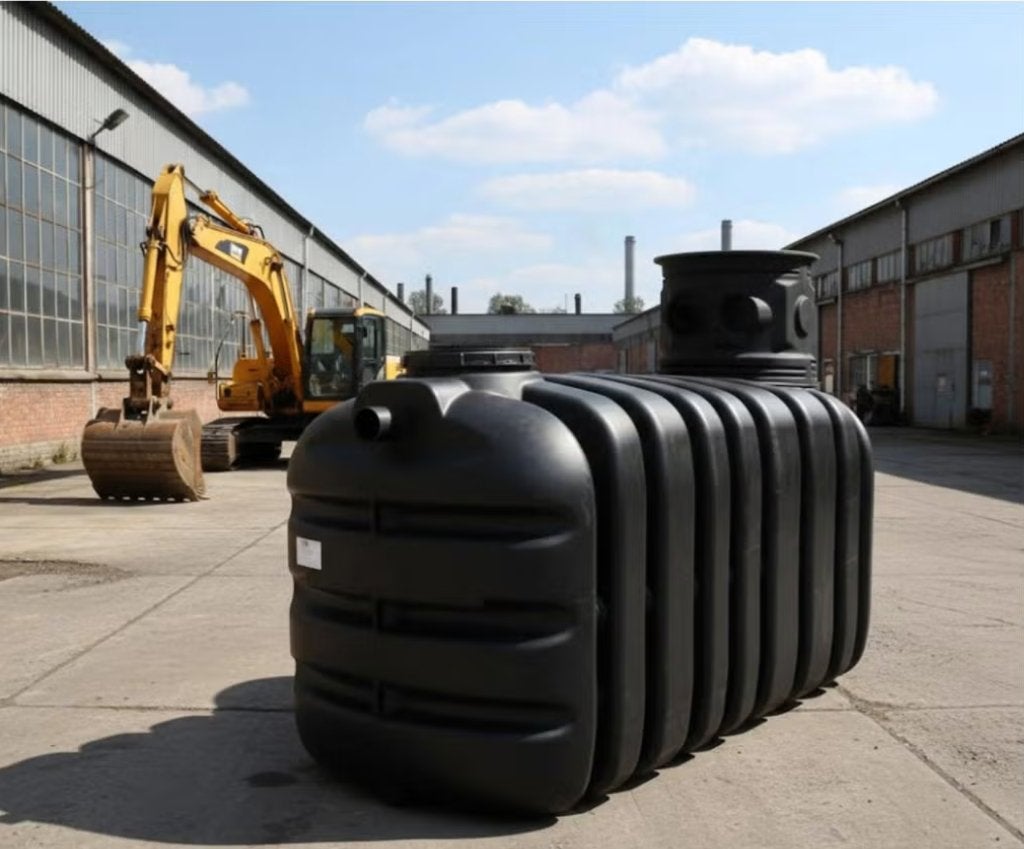 Regenwaterput monoblok 3500 liter hoge schacht, 150 liter of meer, Ophalen, Gebruikt