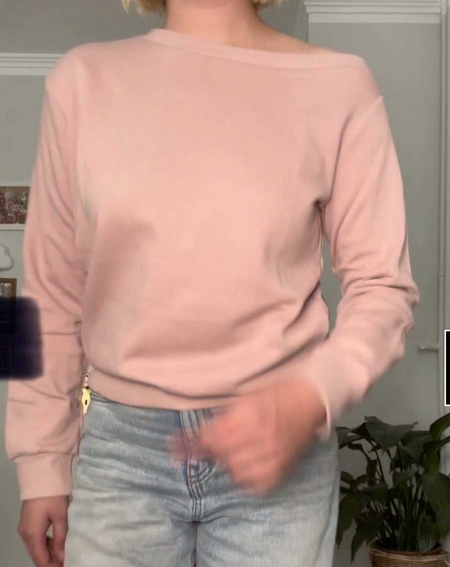 Even Odd roze off shoulder sweater XS zachtroze, Ophalen of Verzenden, Zo goed als nieuw, Maat 34 (XS) of kleiner, Roze
