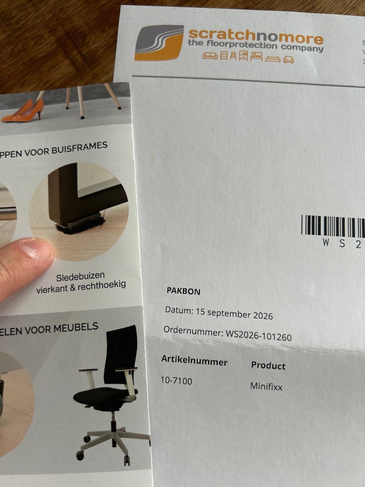 Scratchnomore Minifixx Vloerbescherming voor Meubels, Ophalen of Verzenden, Nieuw