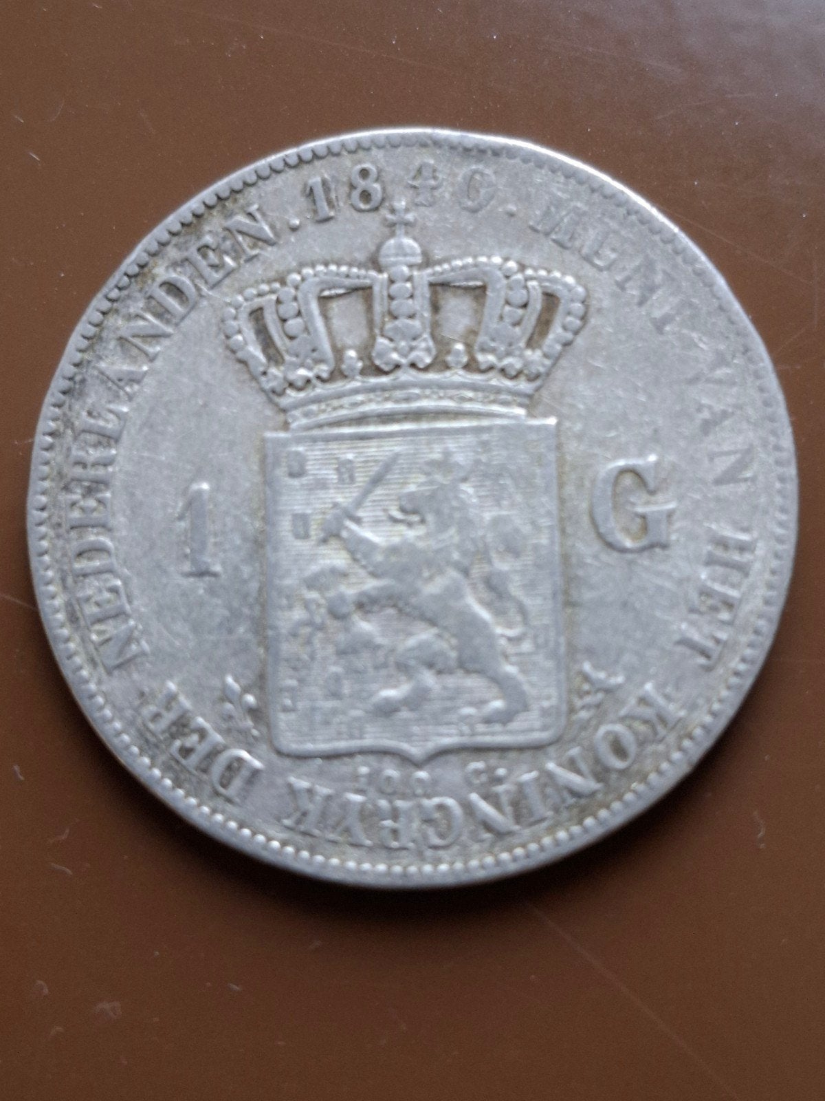gulden 1840, Ophalen, Koning Willem I, 1 gulden