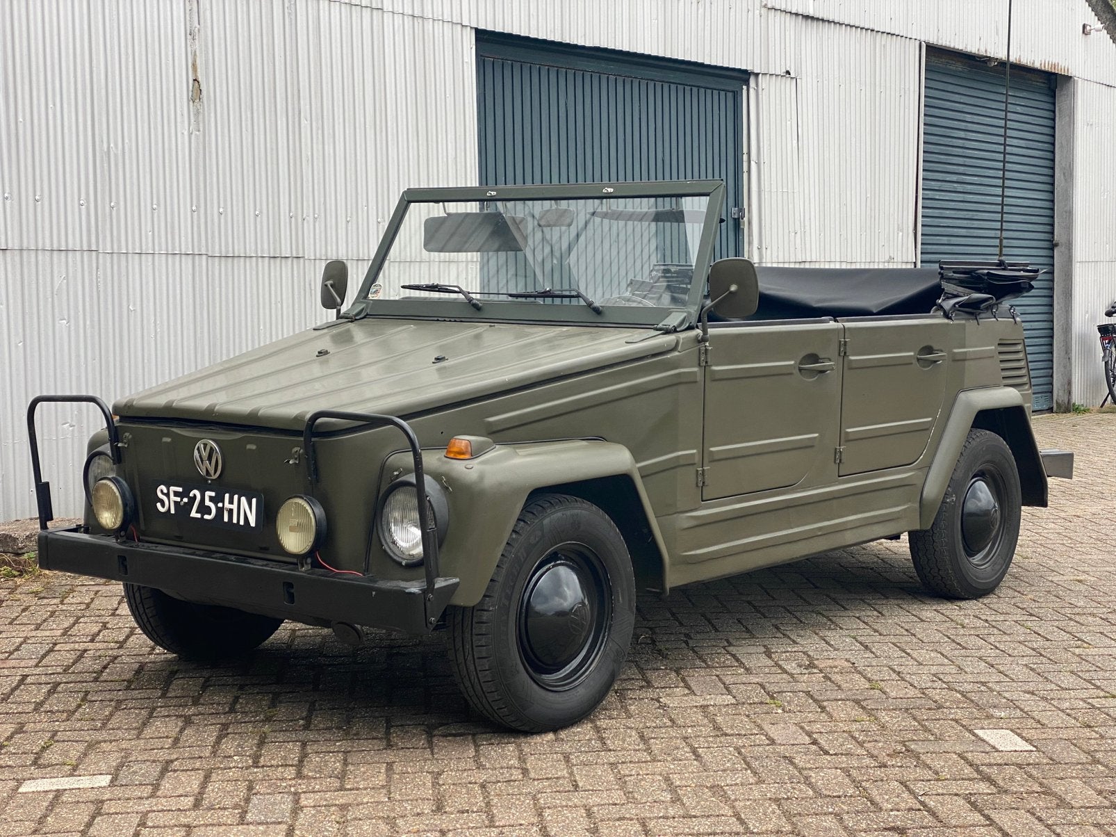Volkswagen Kubel 181 1600cc, Auto's, Achterwielaandrijving, Zwart, Cabriolet, Volkswagen