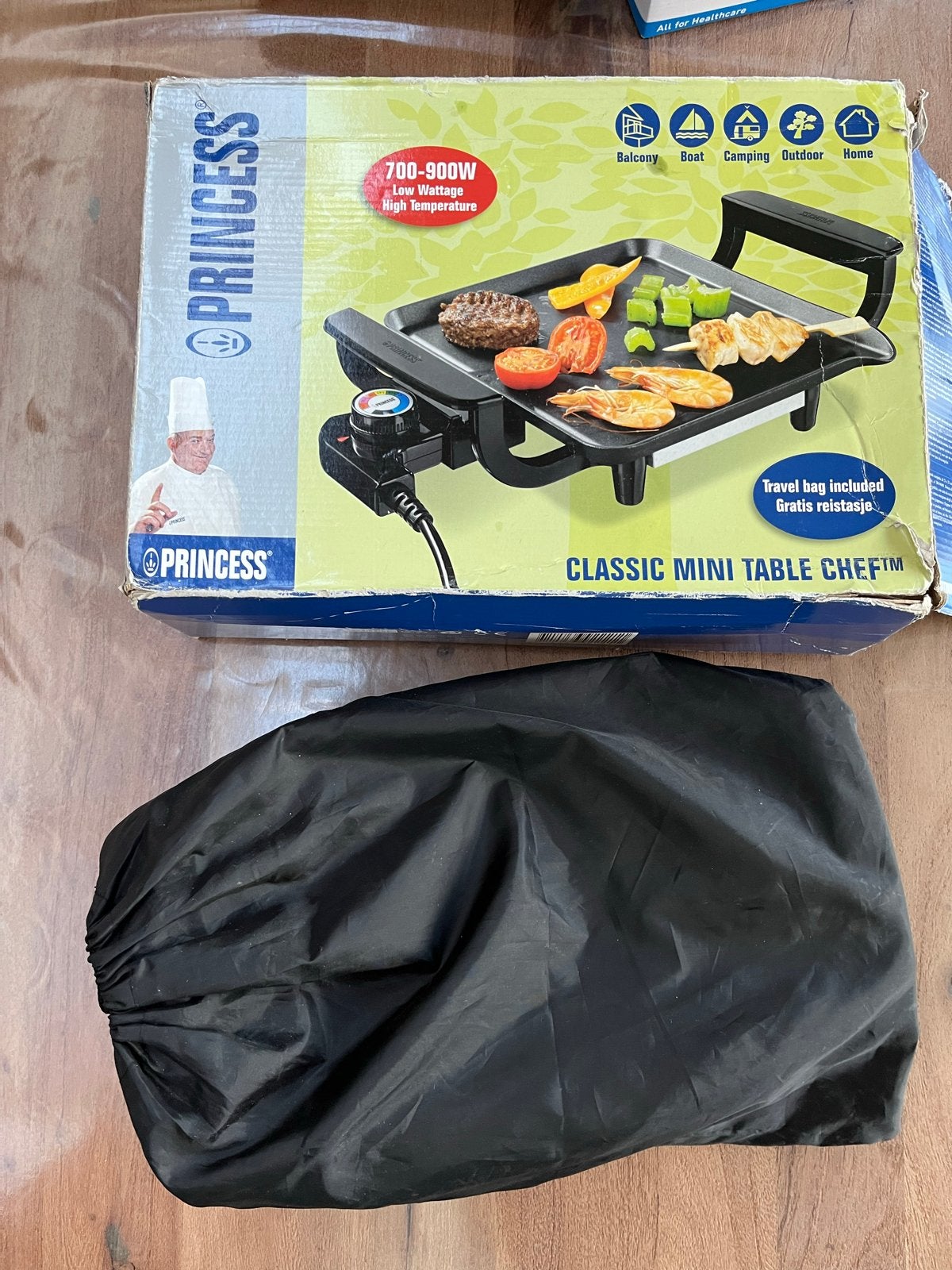 Princess Classic Mini Table Chef - Compact Grillplaat, Ophalen of Verzenden, Zo goed als nieuw, Minder dan 4 personen