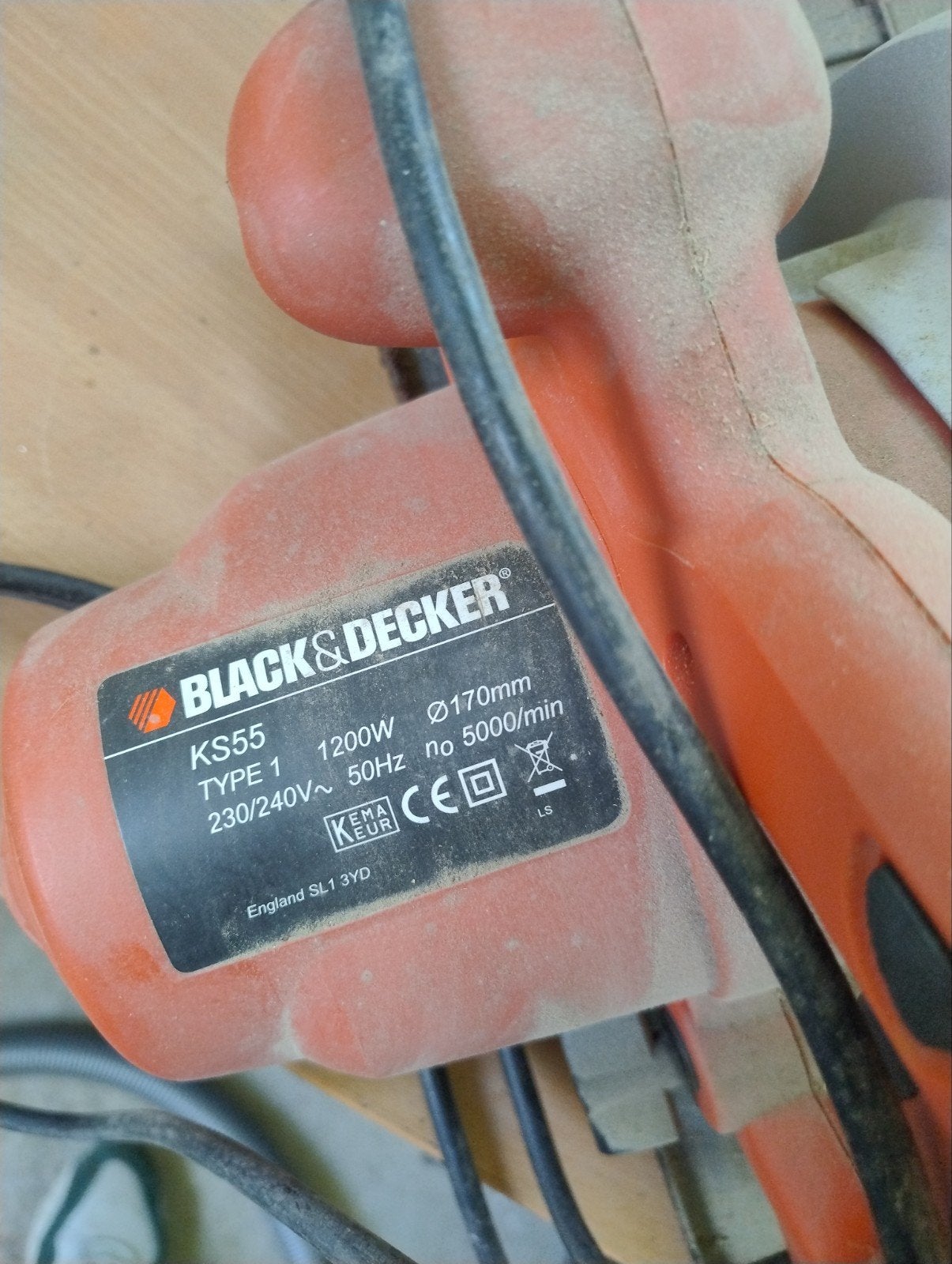 Black & Decker KS55 Cirkelzaag - 1200W, Gebruikt, Cirkelzaag, 70 mm of meer, Ophalen of Verzenden