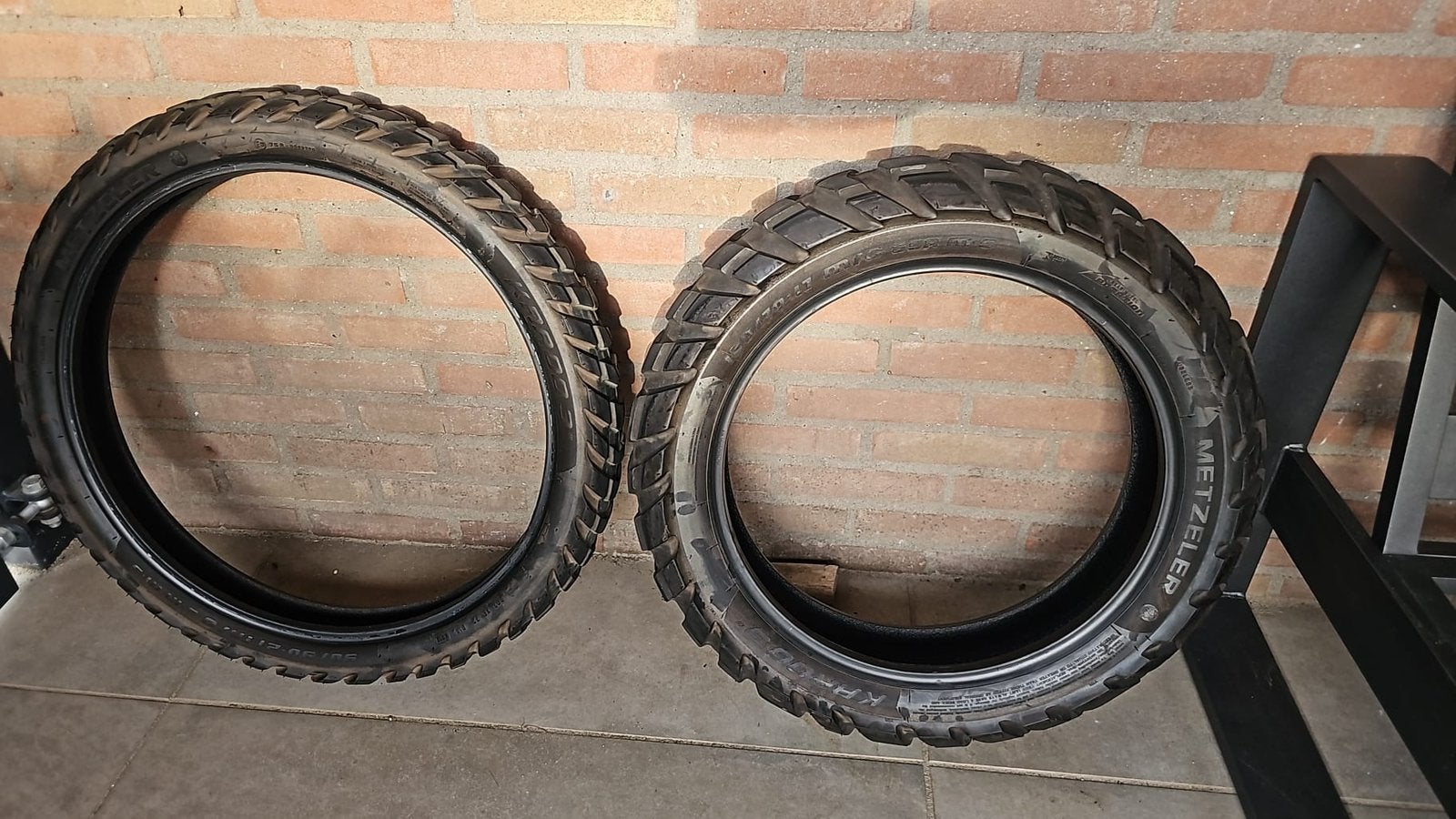 Metzeler Enduro banden bmw gs, Ophalen of Verzenden, Gebruikt
